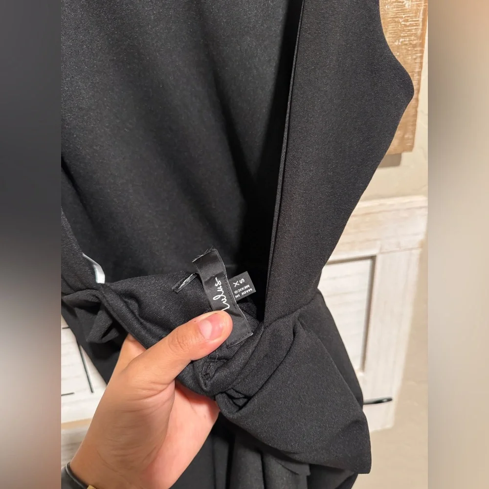 Lulus Exquisite Refinement Black Backless Bow Ruffled Maxi Dress - Picture 8 of 13